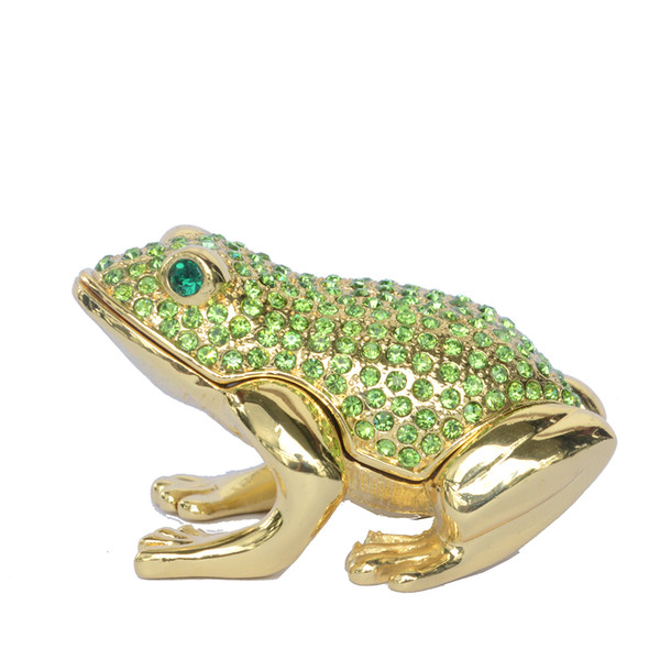 frog jewelry boxes Collectible metal trinket box metal Ornaments Home decoration Gifts