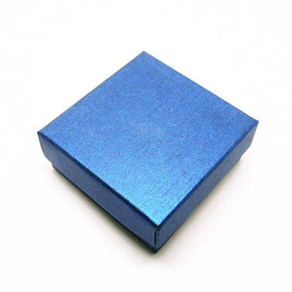 Blue Color Cardboard Gift Box 7*7*3cm For Necklace & Bracelet & Bangle & Jewelry Set Paper Box Wholesale