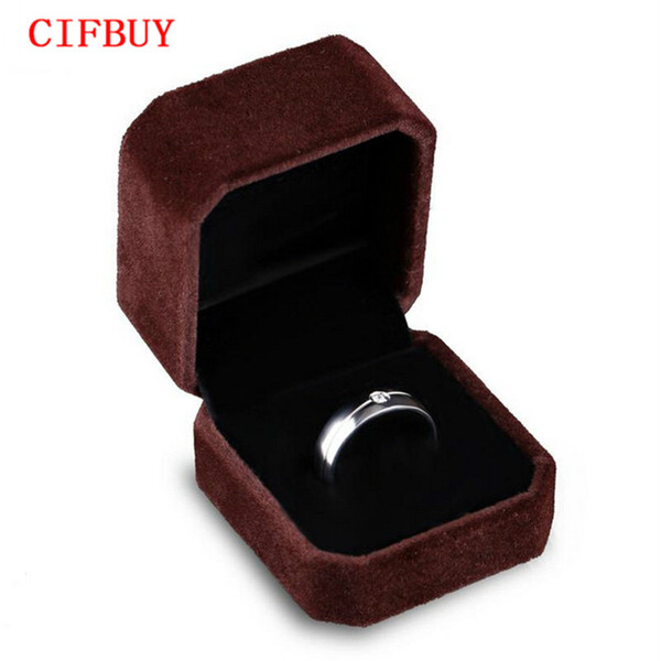 CIFBUY Velvet Jewelry Gift Box Without LOGO For Drop shipping 3 size Options HH174