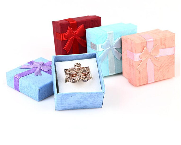 48pcs/pcs jewelry gift box Bow ring box for ring size 4cm (1.6