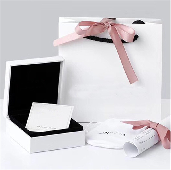 Lover Hearts Fashion Jewelry Boxes Packaging set For Pandora Charms Bracelet Silver Rings Original box Womens Gift bags