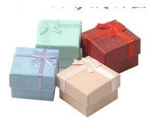 Hot Fashion Jewelry Box, Multi colors Rings Box,Earrings/Pendant Box 4*4*3 Display Packaging Gift Box