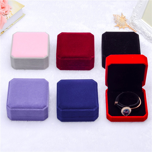 MN1984 Fashion Bracelet Box Pack Gift Boxes High Quality Velvet Jewelry Box for Wedding Party Gift Boxes Supplies