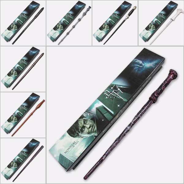 19 Types Harry Wand Hermione Voldemort Dumbledore Ron Fleur Magic Wands Cosplay staves Wands for men women children gift box Drop shipping