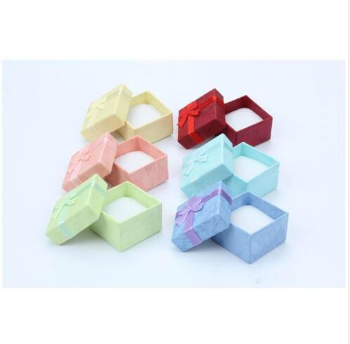 Cloud 4*4 heaven and earth cover ring box earring small packing box jewelry packing jewelry packing box