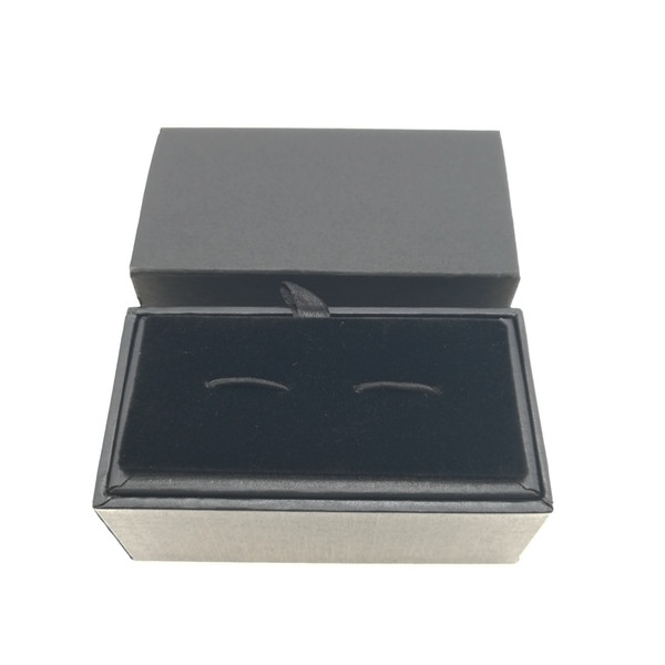 High Quality Black Jewelry Cuff links Boxes 4.5 x 8.5 x 3.5 CM Size