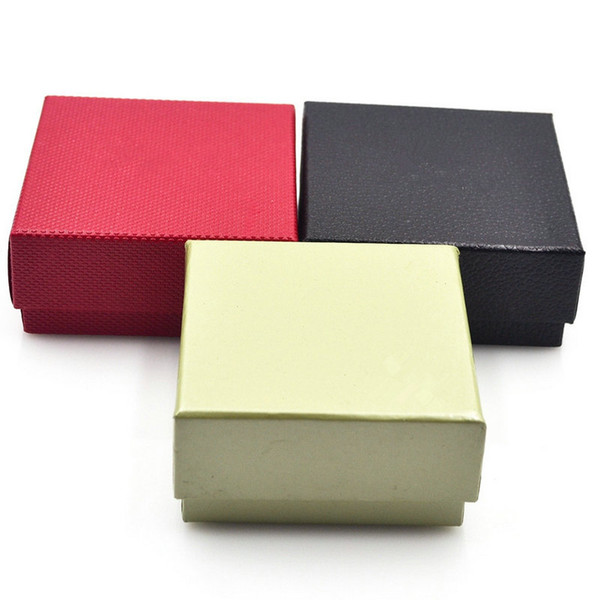 Multi-color Striped Surface 7.3x7.3x3.5cm Bracelet bangle jewelry packing box