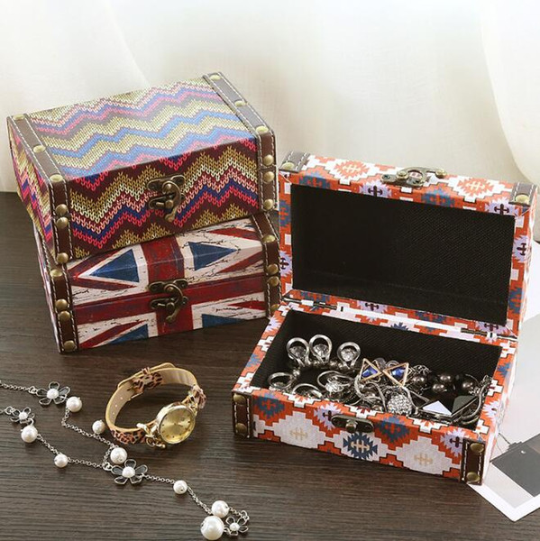 European and American rice flag British style European storage box Decorative dual-use jewelry box shop decoration