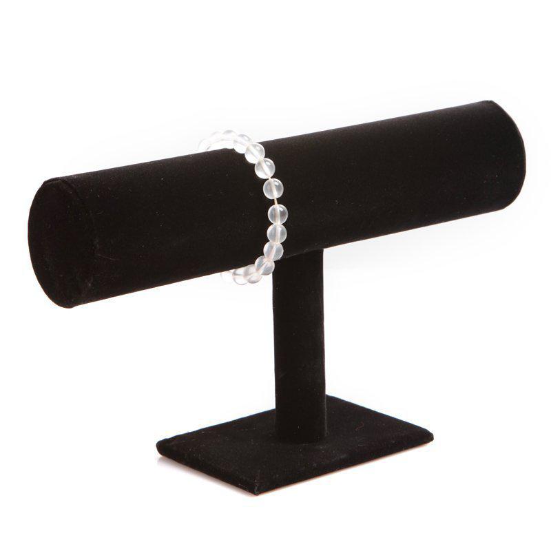 Black Velvet Jewelry Bracelet Necklace Watch Display Stand Holder organizer T-bar Freeshipping Dropshipping