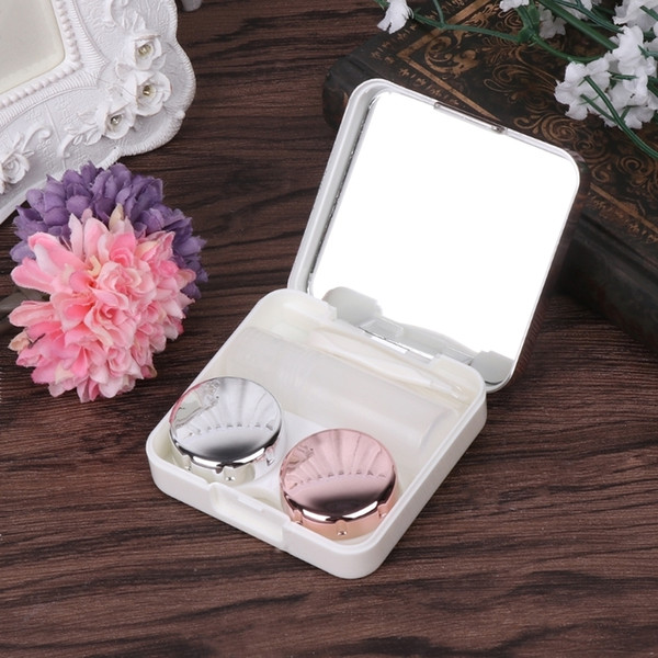 10pcs Noenname_null Set Of Lens Box Fashion Portable Travel Contact Storage Mirror Containers Holder C19041201