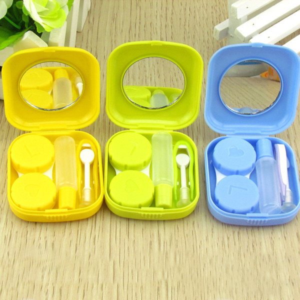 10pcs Portable Contact Lens Kit Case Box Lens Storage Holder Container Complete Accessories C19041201