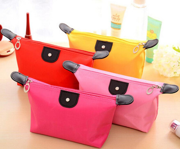 High Quality Lady MakeUp Jewelry Pouch Cosmetic Make Up Bag Clutch Hanging Toiletries Travel Kit Jewelry Organizer Casual Purse Bags