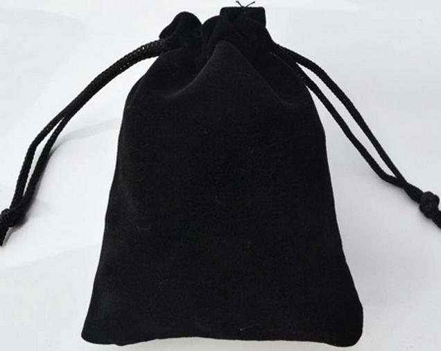 20pcs more size Black velvet flannelet jewelry gift Pouch Bags Drawstring fine