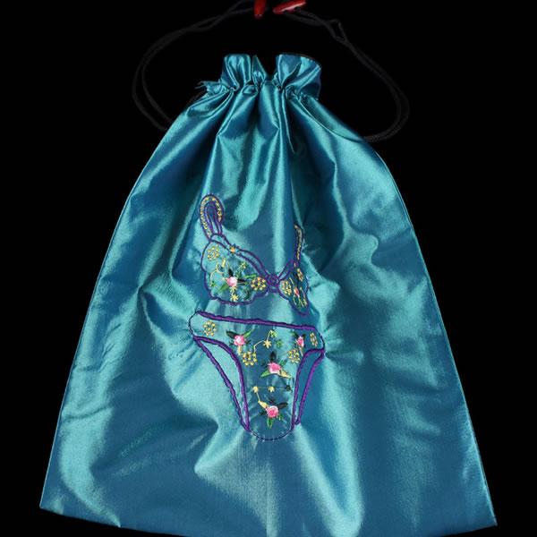 Satin shoe bags, with underdress decoration, mixed design, shoe bags, storage bags, 35*47cm, Mix Color, sold by lot (10pcs/lot)