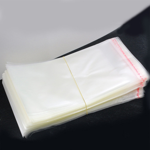 500pcs/lot Clear Self Adhesive Seal Plastic Bags 9.6x17.5cm Self Sealing Pouches Bag Soft Jewelry Packaging & Display