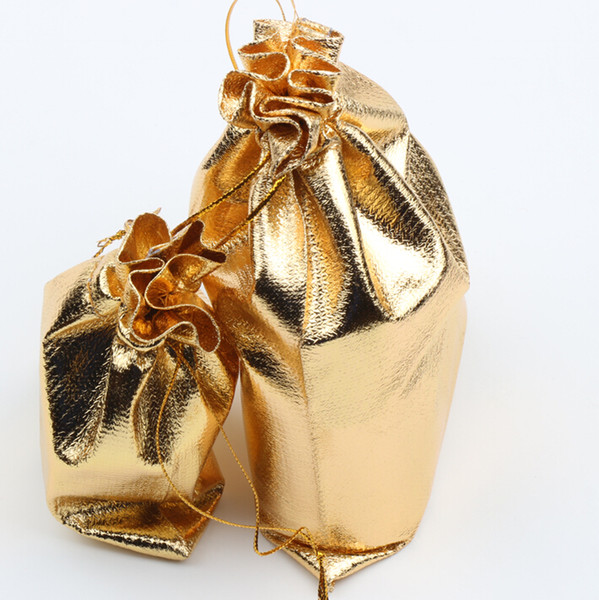 New 4sizes Fashion Gold Plated Gauze Satin Jewelry Bags Jewelry Christmas Gift Pouches Bag 6x9cm 7X9cm 9x12cm 13x18cm