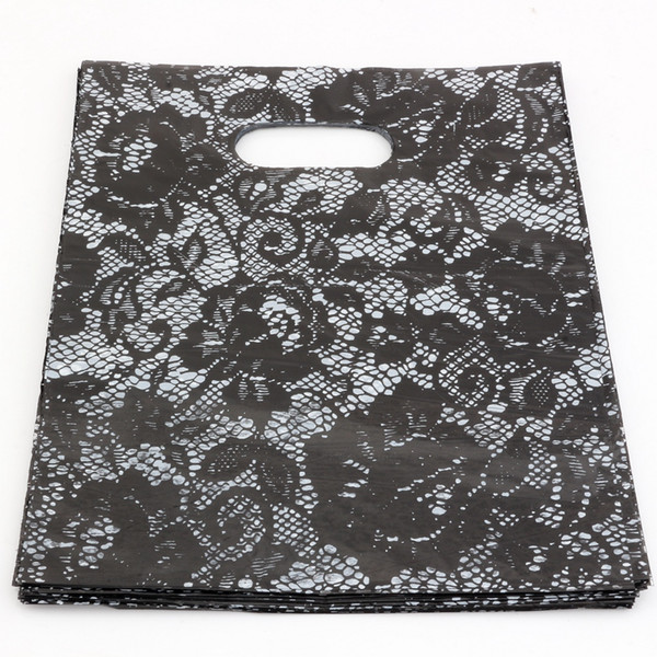 Hot sell ! Jewelry Pouches .200pcs 20x25cm black Lace Plastic Bags Jewelry Gift Bag .