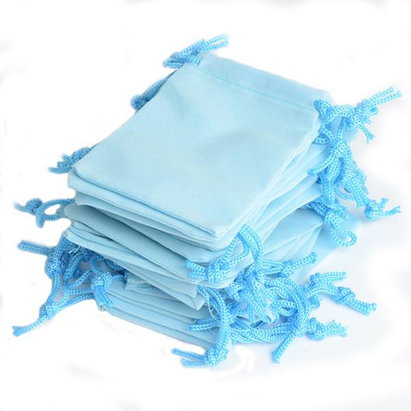 Hot New Cheap 100pcs 5x7cm Velvet Drawstring Pouch Bag Jewelry Bag Christmas Wedding Gift Bags Pouches #90435 De Bijoux