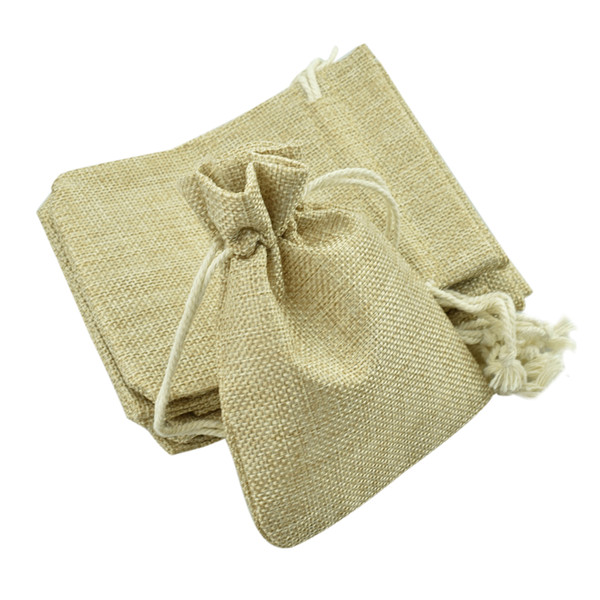 Free shipping 100pcs/Lot Linen Drawstring Pouch Jewelry Bag,Christmas/Wedding Gift Gunny Bag(size:7*9cm,10*12cm)