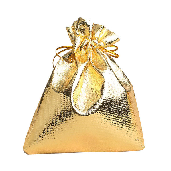 10 X Gold Organza Jewelry Gift Bag Pouch 3 3/4