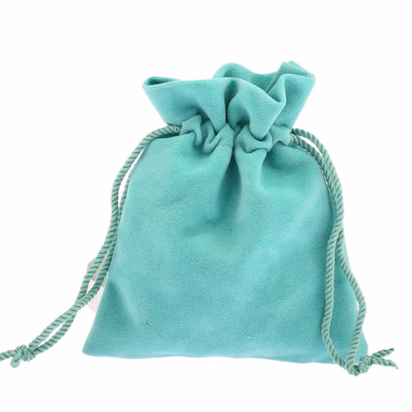 10x12cm 50pcs Green Velvet Drawstring Shrink Bags Pouches Jewelry Christmas Gift Bracelets Beads Charms Jewelry Bags Packaging