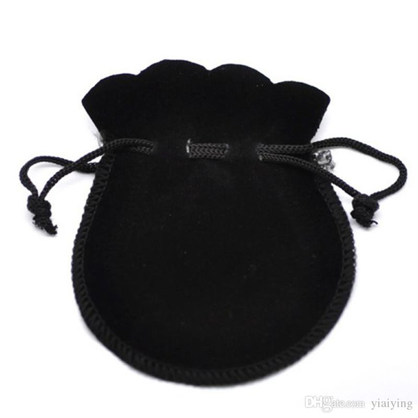 New Style Jewelry Pouches Original Jewelry Packaging Bags Black Velvet Pouches