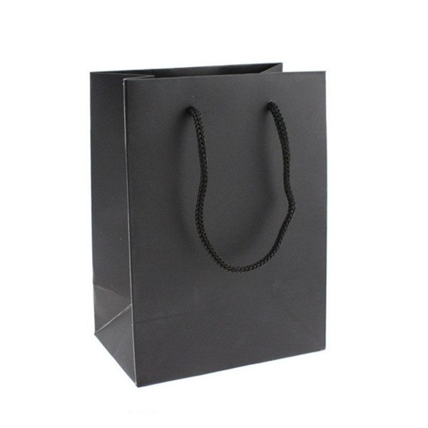 XS Peritoneal Black Jewelry Packaging Bags Customized Handbags Portable Paper Bag Wholesale 11.5CM*7CM*15.5CM BZH011