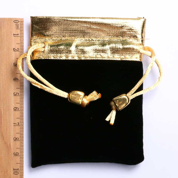 Elegant Black Watch Bag Gold Rope Velvet Cloth Best Gift for Decoration Best Gifts for Watch and Accessories