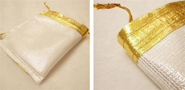 Gold & Silver Color Organza Bag Wedding Gift Bag Pouch Jewelry Package 5x7cm / 7x9cm / 9x12cm / High Quality K3456