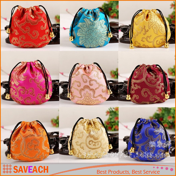 14 Colors Drawstring Jewelry Organizer Pouch 10*10cm packaging Bags Pouches, Christmas Wedding Gift Bag Free Shipping