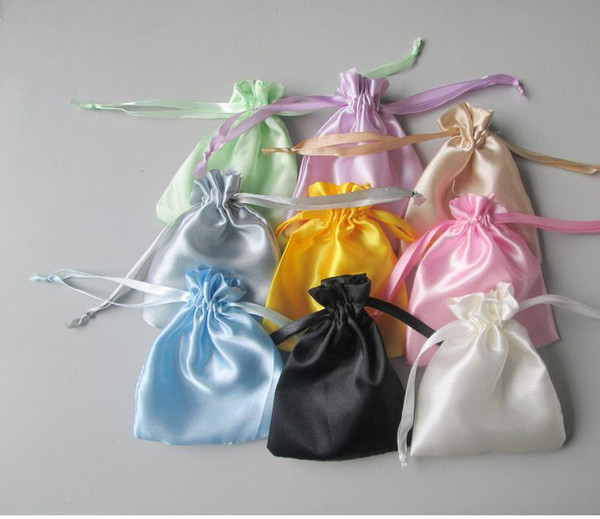 Jewelry pouch silk drawstring bags jewelry bags stain gift bags chocolate bags candy bags christmas gift bags wholesale