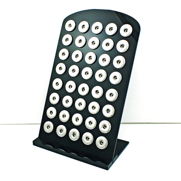 Brand New 18mm Snap Button Display Stands Fashion High Quality Black Acrylic Interchangeable Jewelry Display Board