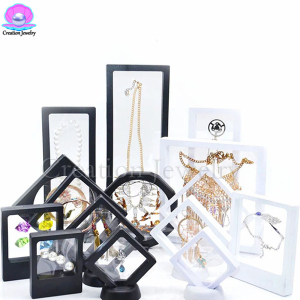 2018 3D Floating Frame Display Holder Box with Stands for Challenge Coins, AA Medallions, Jewelry