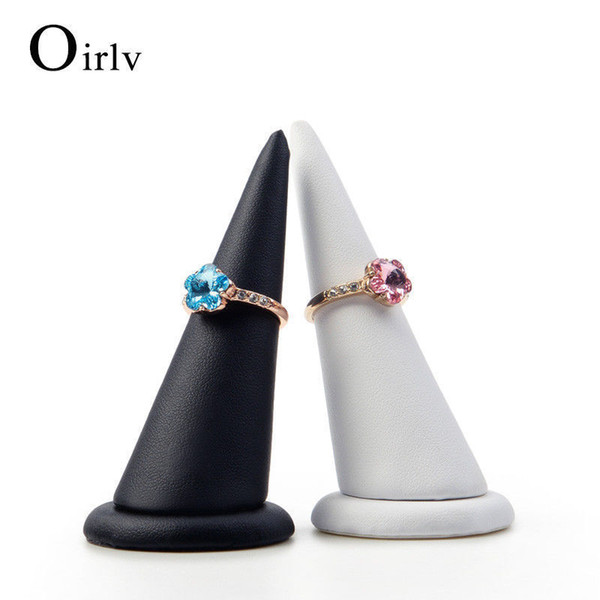 wholesale free shipping fashion black or white ring finger holder FOR shop counter showcase 2 pieces / lot