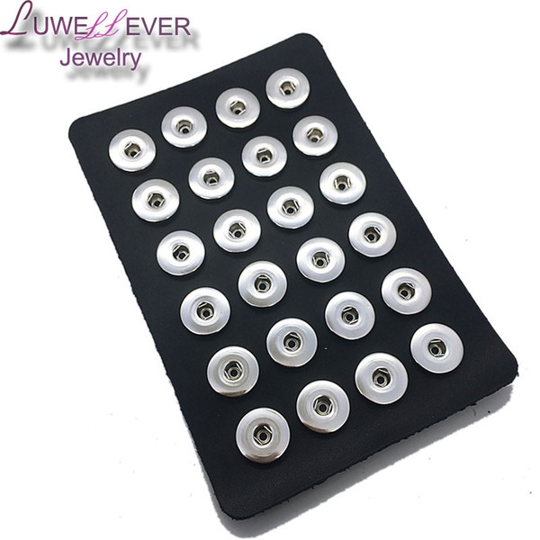 8 colors LUWELLEVER jewelry Teenagers 24pcs PU leather 18mm Metal Snap Button display board watche women one direction free shipping