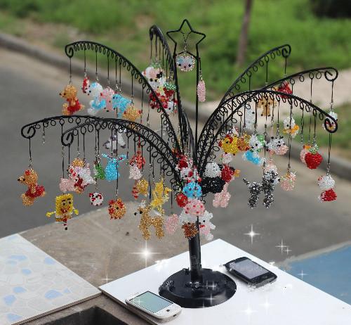 SS Tree limb display stand multi-purpose function display shelf for Crystal beaded jewelry cell phone accessories display stand rack