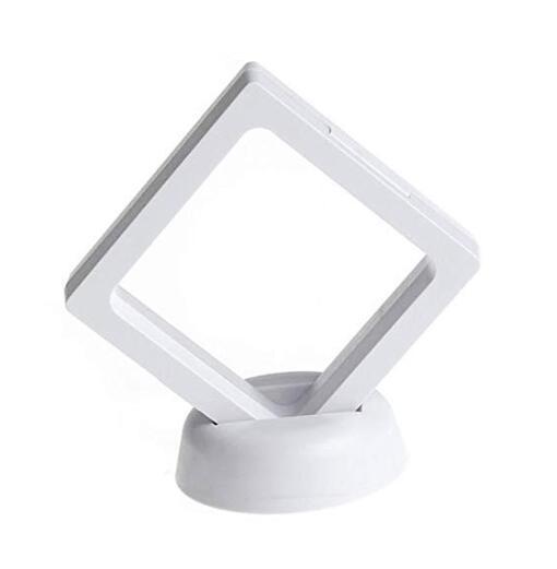 Square 3D Album Floating Frame 9 CM Coin Holder Box Jewelry Collections Display Show Case Home Table Decorative Accessories