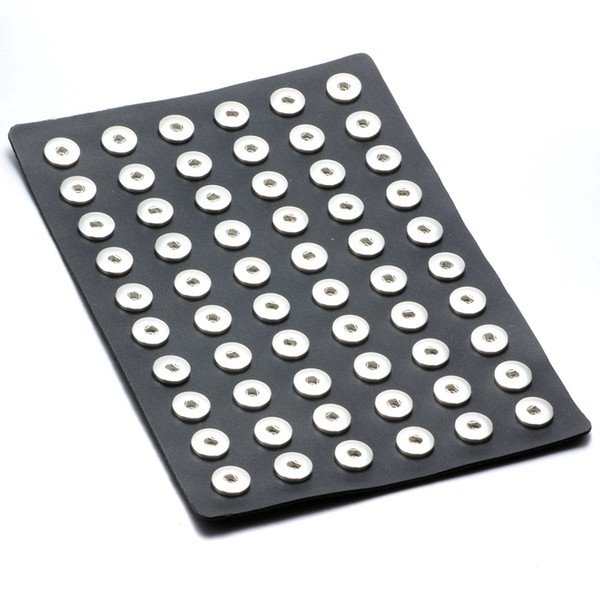 Black PU leather Snap Button Stands Display Set Noosa Chunks 18mm Snap Buttons Ginger Snaps Jewelry