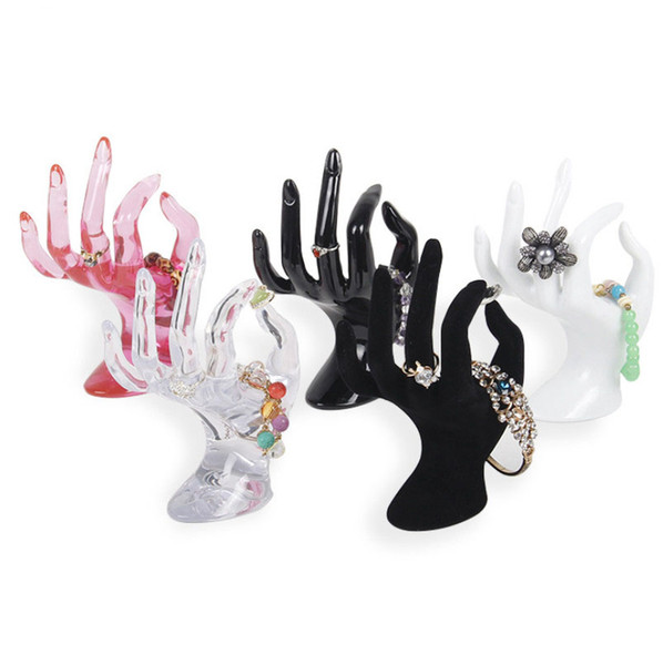 2018 New Jewelry Show Holder Plastic OK Hand Finger Ring Bracelet Bangle Jewelry Display Stand Holder