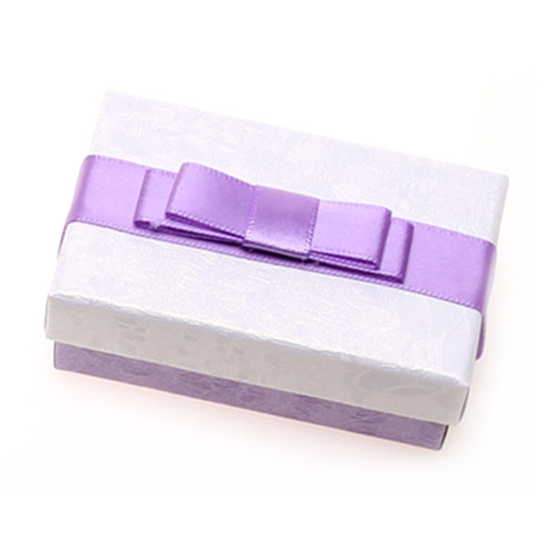 /Pink/Purple Necklace Pendant Earrings Jewelry Storage Korean Aestheticism Bowknot Pattern Gift Boxes 5cm*8cm*3cm