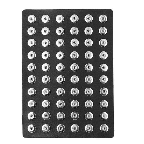 Noosa 18MM Snap Button Display 10 Colors Black Leather Snap Display for 60 PCS Chunks Snap Jewelry Display Hold