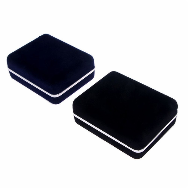 New Flocking Cufflink Box Wedding Jewellery Velvet Earring Ring Storage Box Gift Packing For Jewelry Display Storage