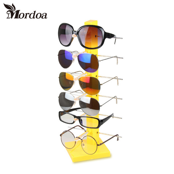 2017 New Fashion Design 6 Pair Sunglasses Eye Glasses Frame Rack Eyewear Counter Holder Display Stand Jewelry Display Holder