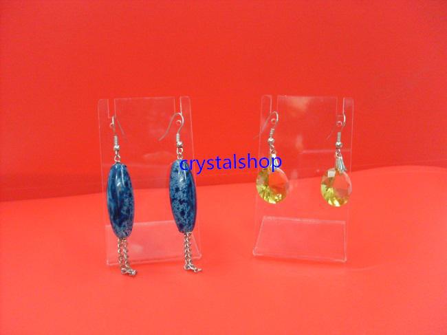 Wholesale Free Shipping 80 Clear Acrylic Necklace Earring Pendants Jewelry Display Stand Holder