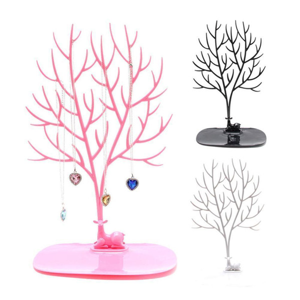 Multi Colors Tree Stand Jewelry Display Necklace Earring Bracelet Holder Organizer Rack Tower