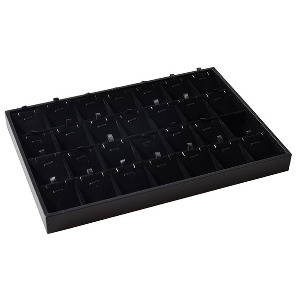 2018 New 24 Grid Necklace Pendant Jewelry Tray Showcase Display Case Box