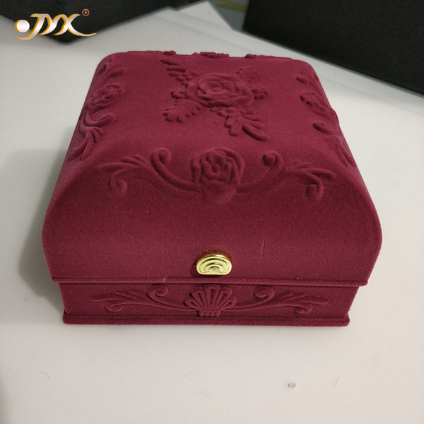 JYX Exquisite Velvet Jewelry Box Velvet material for Women's Day and Mother's Day gift to your beloved lover and family