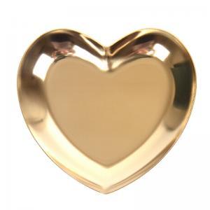 Stainless Steel Heart Display Tray Home Storage Plate Metal Heart Shape Plate Home Shop Display Tray Photography Holder WWA90