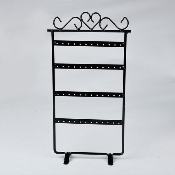 Metal Stand Organizer Jewelry Display Shelf Mini 48 Holes Earrings Necklace Ear Studs Jewelry Display Metal Rack AJJ0311W