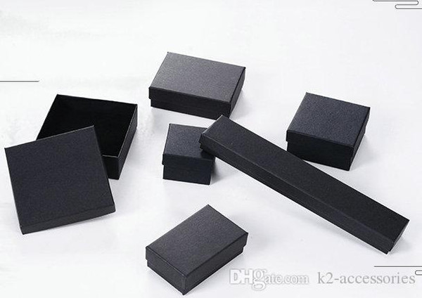 High Archives Black Kraft Jewelry Packing Bracelet & Necklace & Ring & Ear Nail Box Christmas jewelry Gift box 6 size